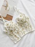 bustier corset with lace