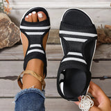Size 25 Spring And Summer New Women's Thick-Soled Pedal Fish Mouth Flying Mesh Leisure Beach