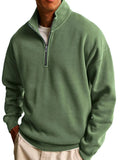 New Men's Sweatshirt Fashion Casual Half Zipper Collar Long Sleeves Of The Jacket