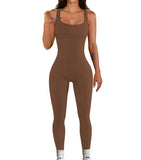And Summer Threaded Collar Hips Sexy Yoga Sports Long-Sleeved Short-Sleeved Jumpsuit Trousers