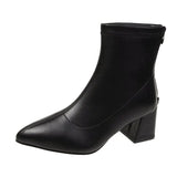 Martin Boots Women's Boots 2025 Autumn/Winter New Sharp Headt High And Skinny Women's