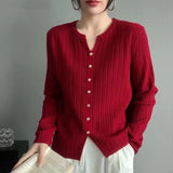 Design Sweater Coat Wearing Pure Autumn And Winter Korean 2025 Simple Knitted Bottom Shirt Temperament