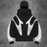 Double Hat Unique Design Hoodie Autumn And Winter New Men's And Women's Same Loose Y2K
