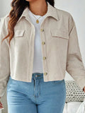 Large Women's Corduroy Short Casual