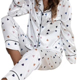 2025 New Creative Love Pajamas Comfortable Home Clothing Simple Fashion Leisure And Comfort