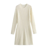 Women's Clothing 2025 Autumn And Winter 2025 New Round Neck Long-Sleeved Knitted