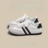 Leisure Flat-Bottomed Women's Shoes New Spring And Autumn College Wind Small White Shoes Soft Soles Lace Women's