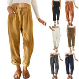 Autumn Casual Corduroy Pants Women's Loose Straight Loose Trousers for Women High Waist Pants New All-match