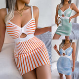 Wind Shooting Spring And Summer Sexy Slenched High-Waisted Knitted Sling Bag Hip Skirt Women's