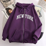 New Zipper Hoodie Los Angeles California Coat