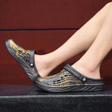 Men's Hole Shoes Trend Outdoor Wearing Slippers Personality Double-Use Cool Drag Home Comfortable Summer Baotou Beach