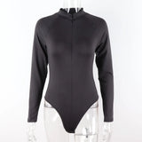 Zingj Hot Style Solid Color Slim Round Collar Half Cardigan Bottom T Shirt Female Winter Jumjoined