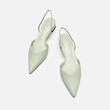 Sandals Women 2025 New Summer Simple Pointed Square Heel Women's High Heels Fine Fashion Women's Single