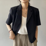 Women Classic Office Lady Hot Sale S-4XL Short Sleeve Simple Leisure All-match Japan Style Elegant Student Fashion