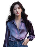 Dingy Shirt Women's Dress Spring 2025 New French Light Luxury Niche Design Shirt Unique Beauty