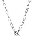 Simple Link Chain Toggle Necklace- Outfit