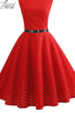 Womens Dresses 2023 Casual Floral Retro Vintage 50s 60s Robe Rockabilly Swing Pinup Vestidos Valentines Day Party
