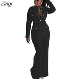 See Though Two 2 Piece Set for Women 2023 Summer Sexy Night Party Elegant Tracksuit Wide Leg Pants Matching