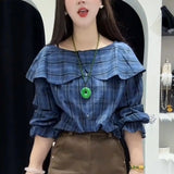 Chinese White Shirt Woman 2025 New Fascination Chinese Style With Shirt Tang Plate Buckle Acetic Acid