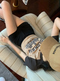 Vintage Logo Raglan Sleeve Crop TopOutfit