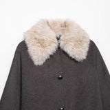 New Fashion Temperament Woman Made Fur Effect Necking Jacket