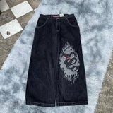 Wide-Leg Jeans Men Y2K Hip-Hop Harajuku High-Quality Street