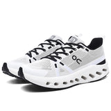 New Men's Ultra-Light Running Shoes Shock Absorbing Sneakers Men's Breathable Thick Bottom Flying Mesh Mesh Racing