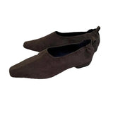 Velvet Head Down Single Shoes Women In The Autumn And Winter Of 2025 New Soft Leather Commuting Grandmother Women Single