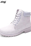 Winter Ankle Snow Boots For Women Female Warm Fur White Boots Lace Up Bota Feminina Shoes For Women Botas