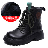 Layer Of Cowhine Martin Boots Women's Station Pine Cake And Single Boots Retro Handmade And Winter Boots