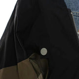 New Personality Niche Cowboy Splicing Colliding Color Loose-Fitting Version Of The Coat Baseball Uniform
