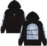 Hoodie Trapstar Letter Casual Street Youth Sweat Cotton Red Black Print Plus Velvet