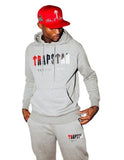 Letter Print Men's And Women's Multi-Color Warm Two Sets Of Loose Hoodie + Pants Jogging