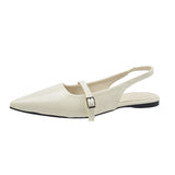 Women's Shoes French High-End Feel Sandals Women Wear 2025 New Pointed Light Light Luxury Small Pedal
