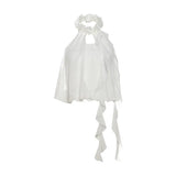 2024 Summer New Women's Clothing Niche Design Feeling Hanging Back Wave Decoration Small