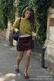 Short Gray Jacket Sweater For The Autumn And Winter 2025 Loose Long-Haired Alpaca Collar Knitted