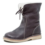 Women's Snow Boots 2025 Autumn And Winter New Large Code Of The Comfortable Mid-Clinity Martin