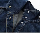 Women's Clothing Temperament Commuting With Belt Long Denim Wind