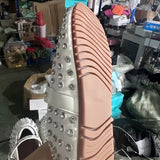 Drill 43 Large Size Water Drill Rivet Single Shoe Belt Buckle Round Head Flat-Bottom Fashion Casual Mary Precious Shoes Women