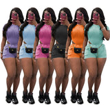 Zingj New Women's Casual Wash Jumpsuit Shorts
