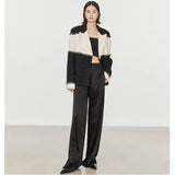 Wide Leg Pants Female Summer High Waist Hanging Feeling Pants Female Spring And Autumn Straight Tube Casual Floor Trousers Cloud