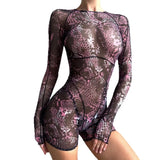 Summer New Mesh Trousers Sexy Hot Girl Prints Tight Height Waist