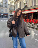 Women's Explosive Lamb Woolen Collar Coat Fashion Trendy Korean Version Of