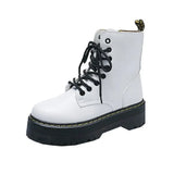 And Winter Martin Boots Handsome Loose Cake Thick Bottom Work Clothes Black British Fan Car Short Boots Retro Single Boots
