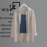 Shudderless Sun-Drinking Shirt Woman Summer Breathable Shirt Cover With A Thin Shirt Coat Outside The