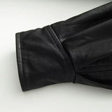 New Fashion Temperament Women Water Wash Old Style Imitation Leather Fake Two