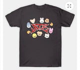 Short-Sleeved 2025 New Printed T-Shirt Tops Short-Sleeved Casual Fashion Round-Neck Cotton Short