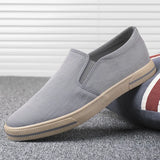The Autumn Of 2025, The New Canvas Shoes Men's Lazy Men's Pedaling Men's Korean Version Of The Casual Old Beijing Board Shoes Men's
