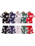 Fashion Trend Foam Printing Loose T-Shirt Y2K Hop Streetwear Men's And Women's Jacket Casual Top