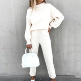 Autumn And Winter Hot Sale High-Necked Long Sleeve Grab Velvet Fashion Casual Jacket Set